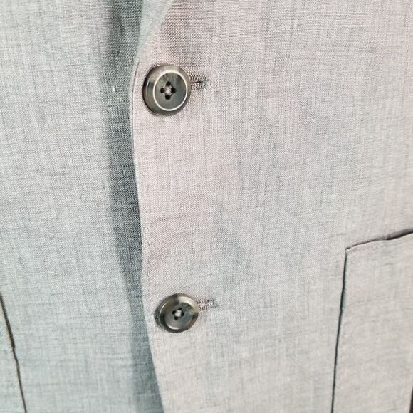 The Territory Ahead Sport Coat Jacket Mens small gray Linen Unstructured preppy - Picture 6 of 15